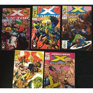 X Factor Vintage Comic Book Lot of 10 Marvel Comics Circa 1991-1996